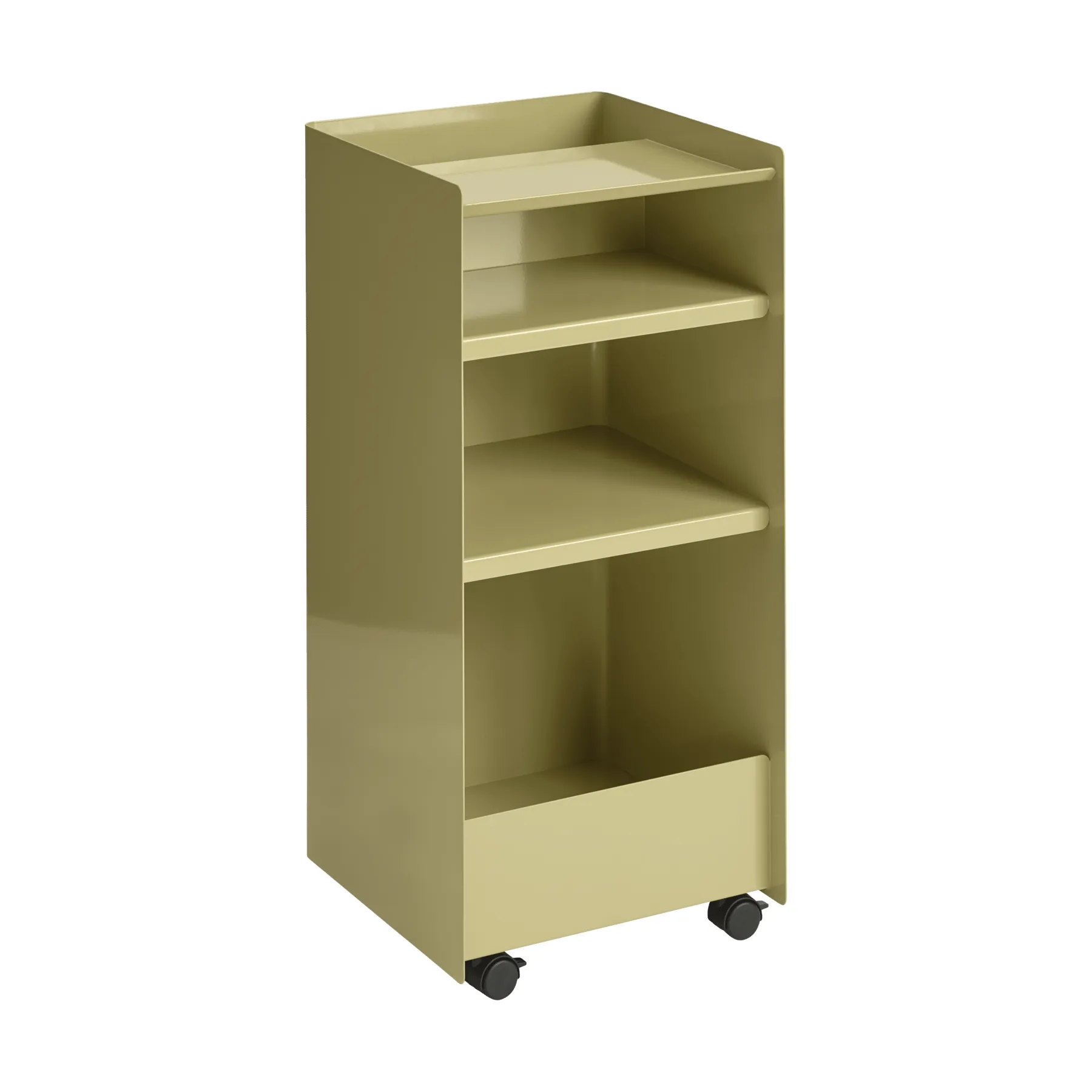 Folded Trolley rullvagn öppen, Dark beige green, 37,4x38,7x37,2 cm Muuto Folded Trolley rullvagn öppen, Dark beige green, 37,4x38,7x37,2 cm Muuto