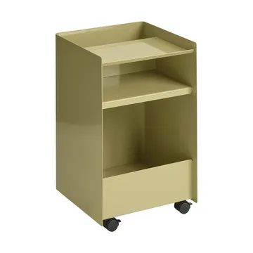 Folded Trolley rullvagn öppen - Dark beige green 37,4x61,5x37,2 cm - Muuto