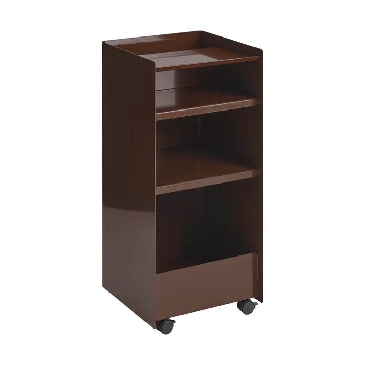 Folded Trolley rullvagn öppen - Dark red, 37,4x38,7x37,2 cm - Muuto