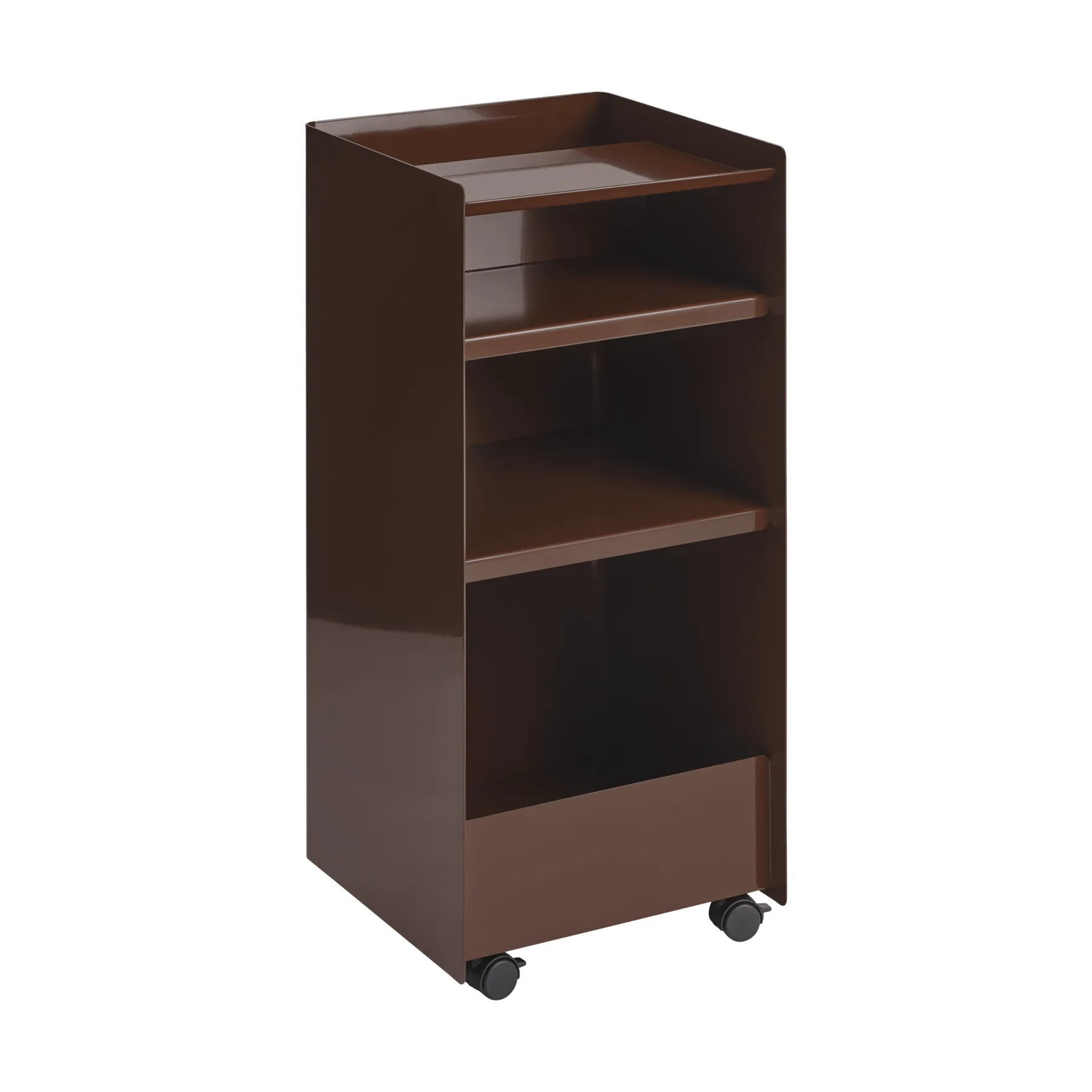 Folded Trolley rullvagn öppen, Dark red, 37,4x38,7x37,2 cm Muuto Folded Trolley rullvagn öppen, Dark red, 37,4x38,7x37,2 cm Muuto