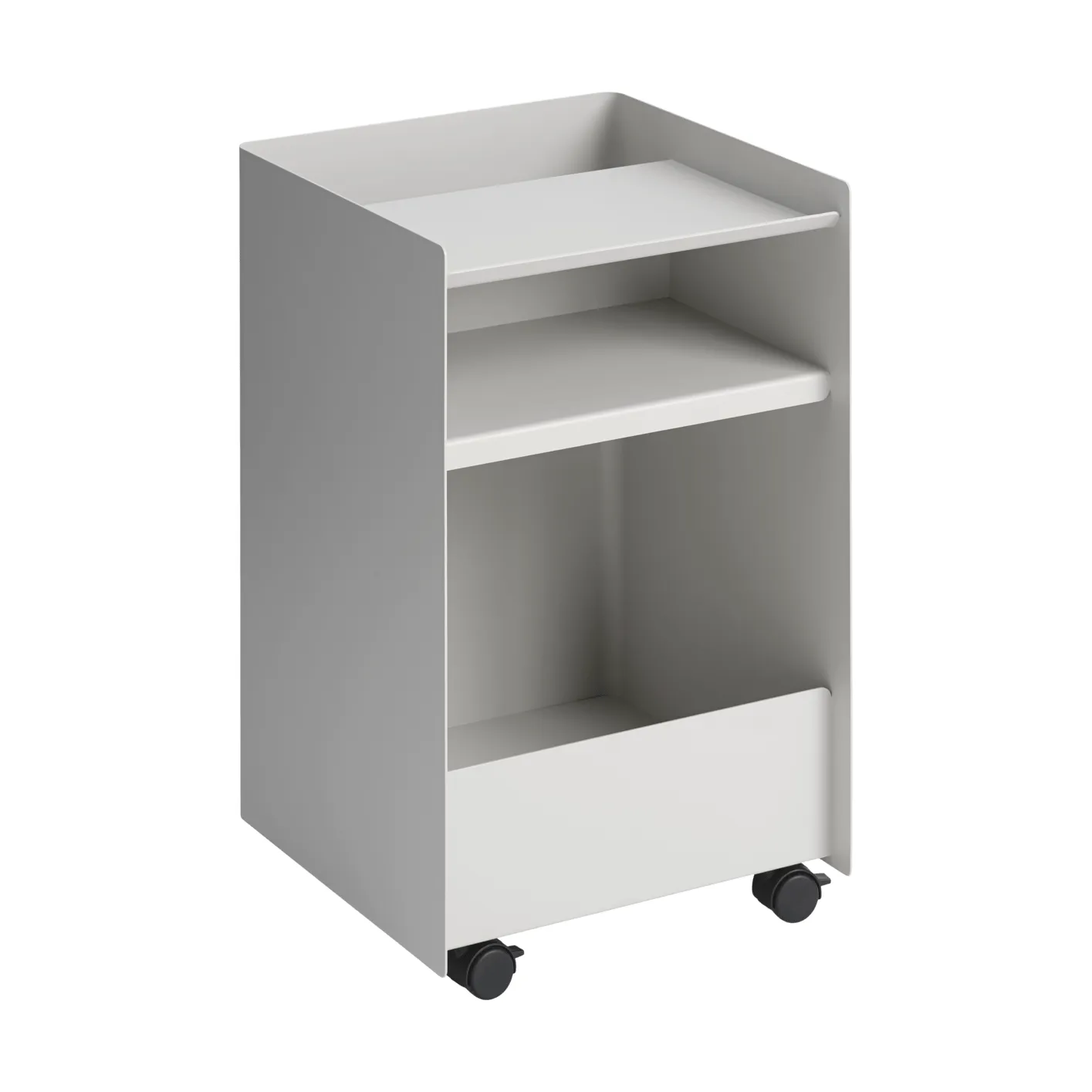 Folded Trolley rullvagn öppen, Grey 37,4x61,5x37,2 cm Muuto Folded Trolley rullvagn öppen, Grey 37,4x61,5x37,2 cm Muuto