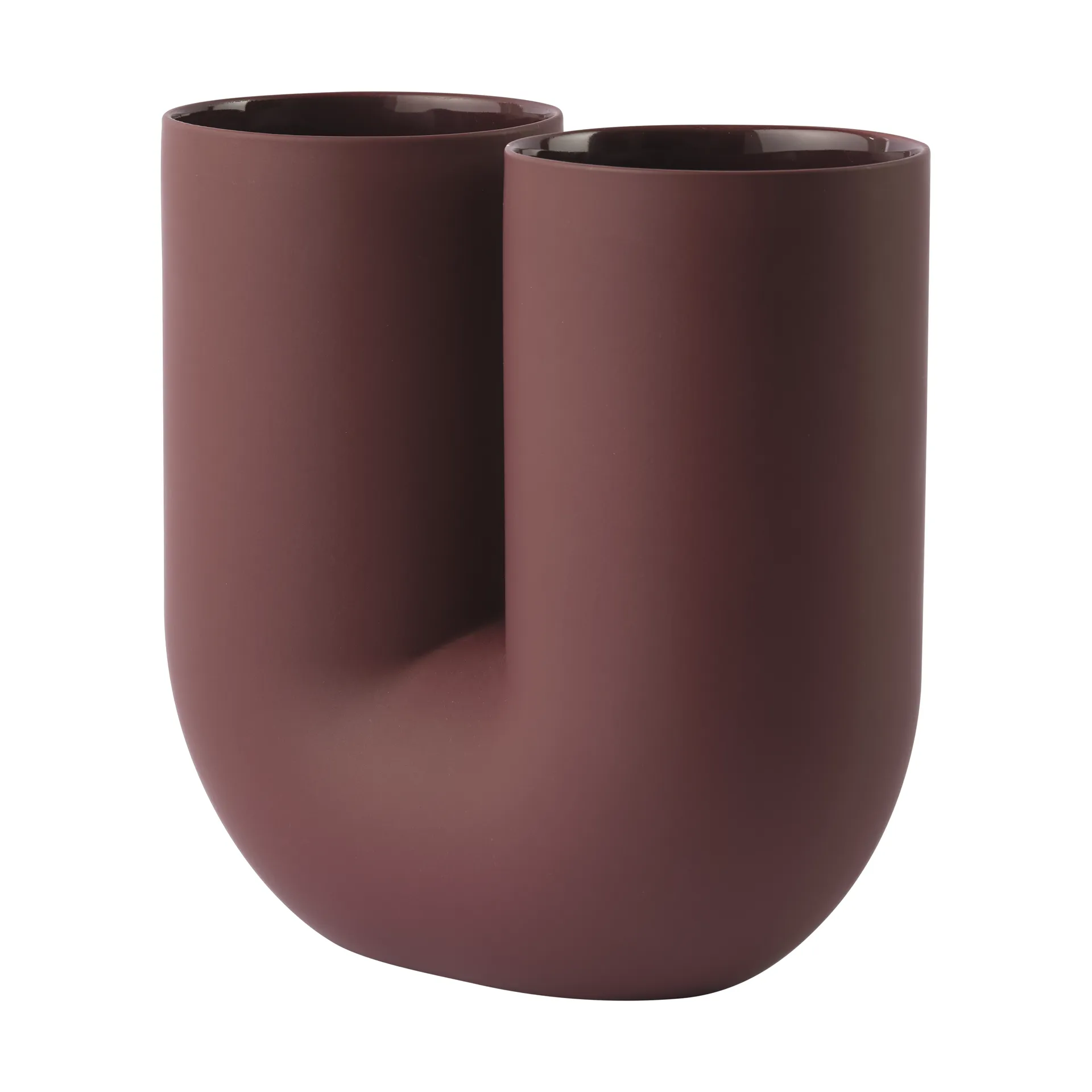 Kink vas 26 cm, Deep red Muuto
