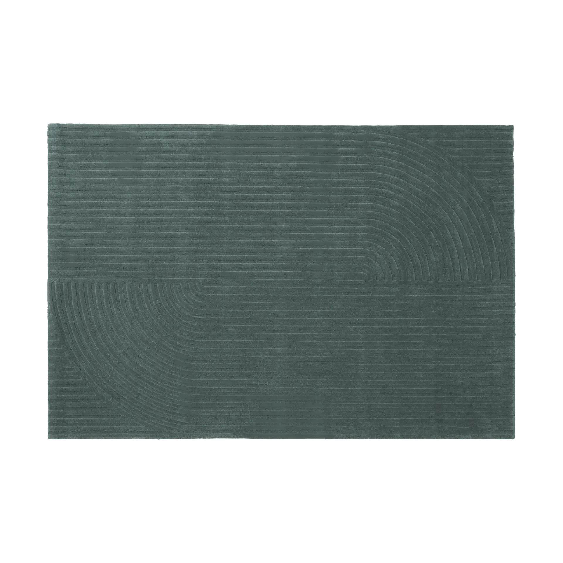 Relevo Rug Quattro ullmatta, Dark green, 200x300 cm Muuto Relevo Rug Quattro ullmatta, Dark green, 200x300 cm Muuto