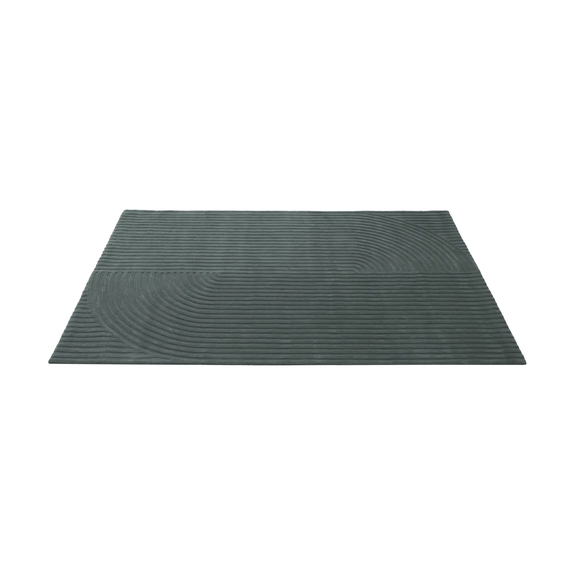 Relevo Rug Quattro ullmatta, Dark green, 200x300 cm Muuto Relevo Rug Quattro ullmatta, Dark green, 200x300 cm Muuto