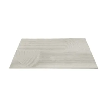 Relevo Rug Quattro ullmatta - Off white, 170x240 cm - Muuto