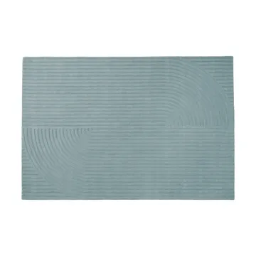 Relevo Rug Quattro ullmatta - Sage green, 200x300 cm - Muuto
