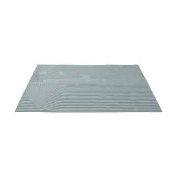 Relevo Rug Quattro ullmatta - Sage green, 200x300 cm - Muuto