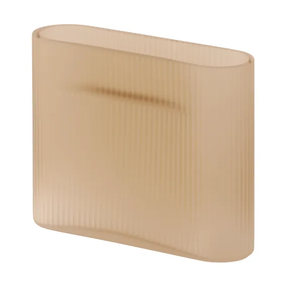 Muuto Ridge vas frostat glas 16,5 cm Light orange