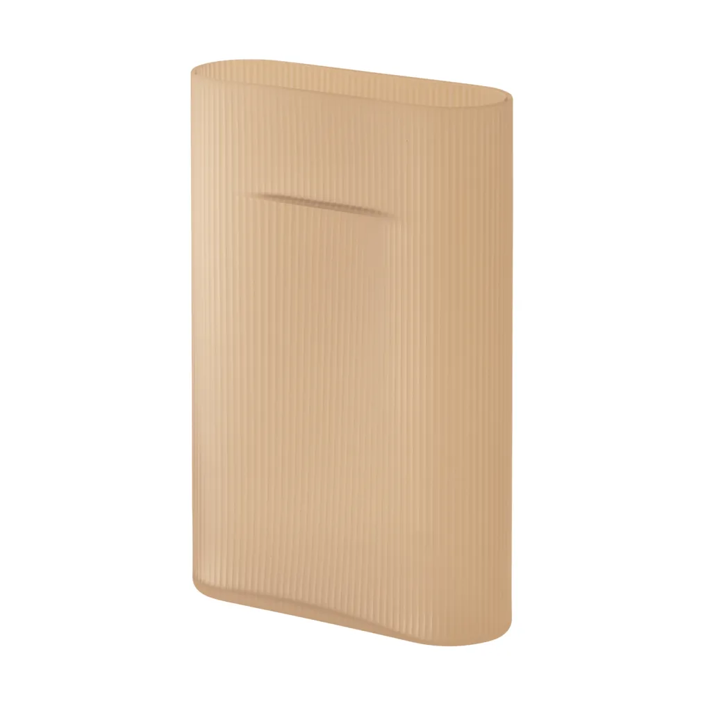 Muuto Ridge vas frostat glas 35 cm Light orange