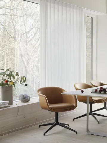 Ridge vas frostat glas 48,5 cm - Light orange - Muuto