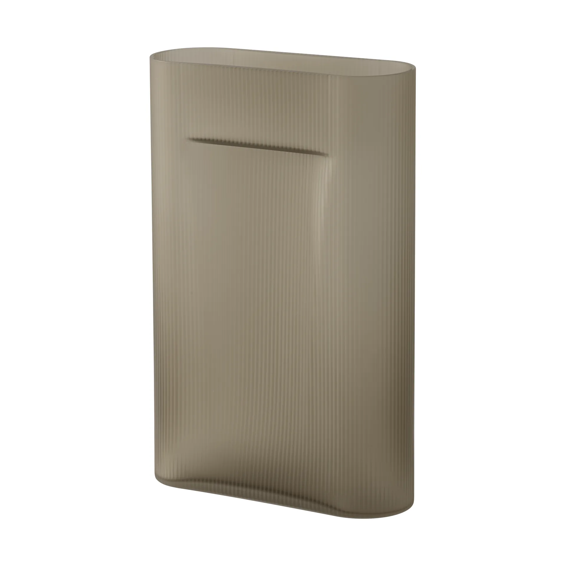 Ridge vas frostat glas 48,5 cm, Taupe Muuto