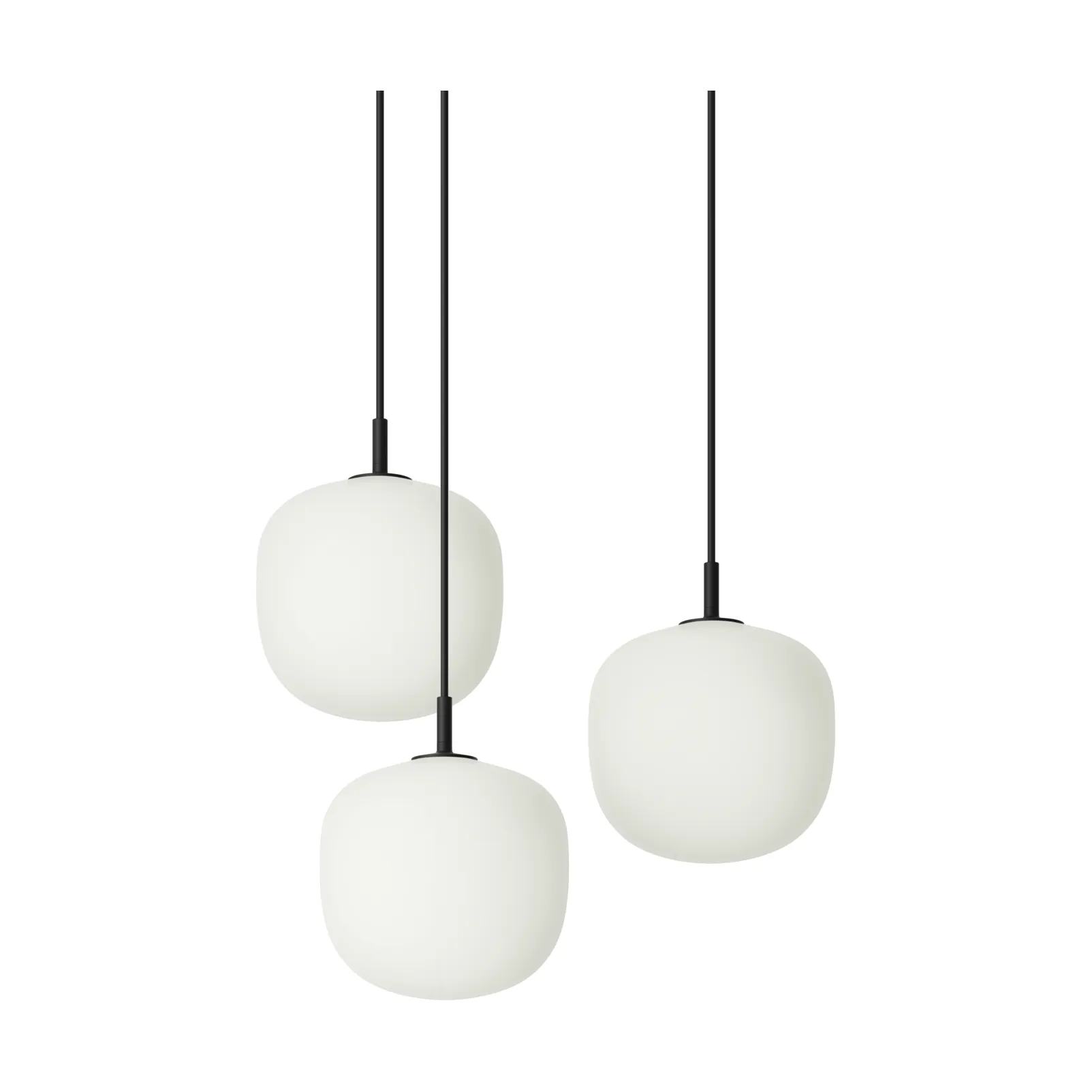 Rime Pendant Cluster 3 pendel, Black, Ø18 cm Muuto Rime Pendant Cluster 3 pendel, Black, Ø18 cm Muuto