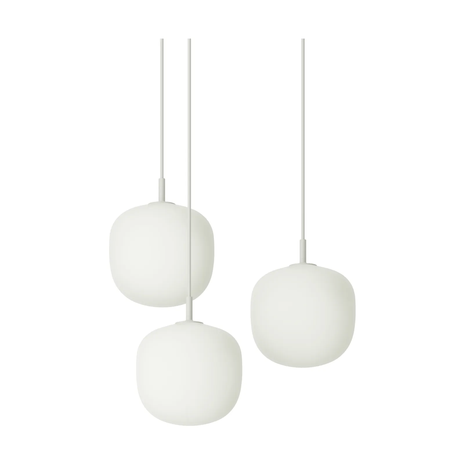 Rime Pendant Cluster 3 pendel, White, Ø18 cm Muuto Rime Pendant Cluster 3 pendel, White, Ø18 cm Muuto