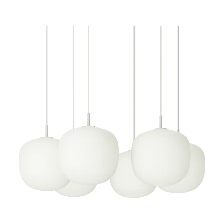 Rime Pendant Cluster 6 pendel - White, Ø25 cm - Muuto