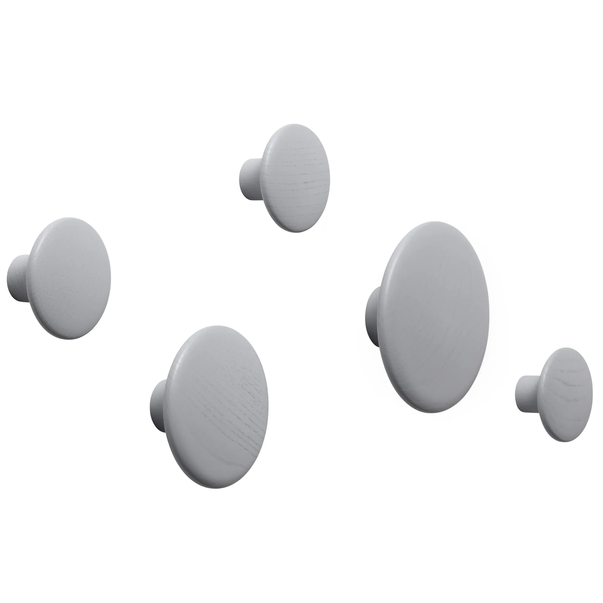 The Dots klädkrok grå, Ø9 cm Muuto