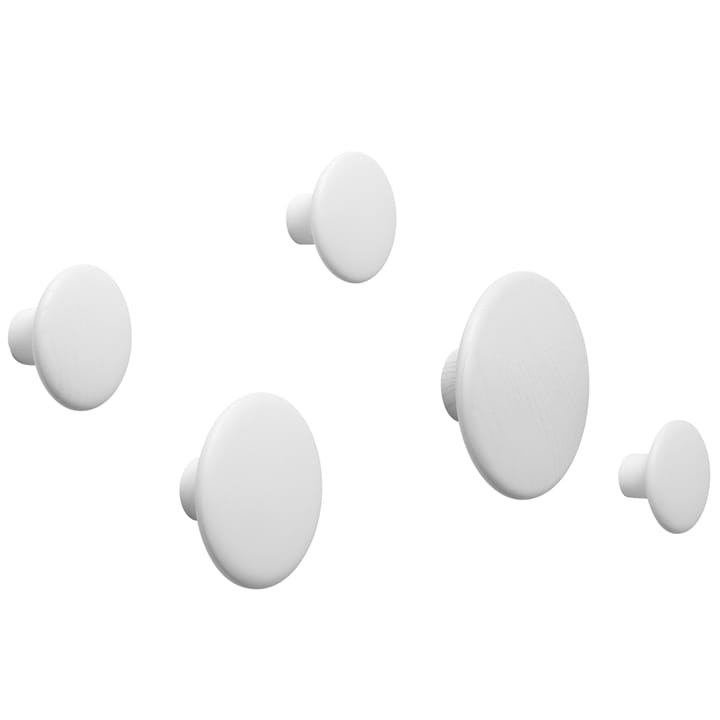 The Dots klädkrok vit, Ø13 cm Muuto