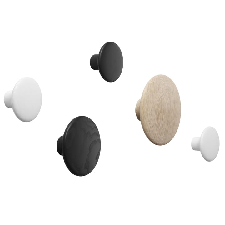 The Dots klädkrok vit, Ø13 cm Muuto