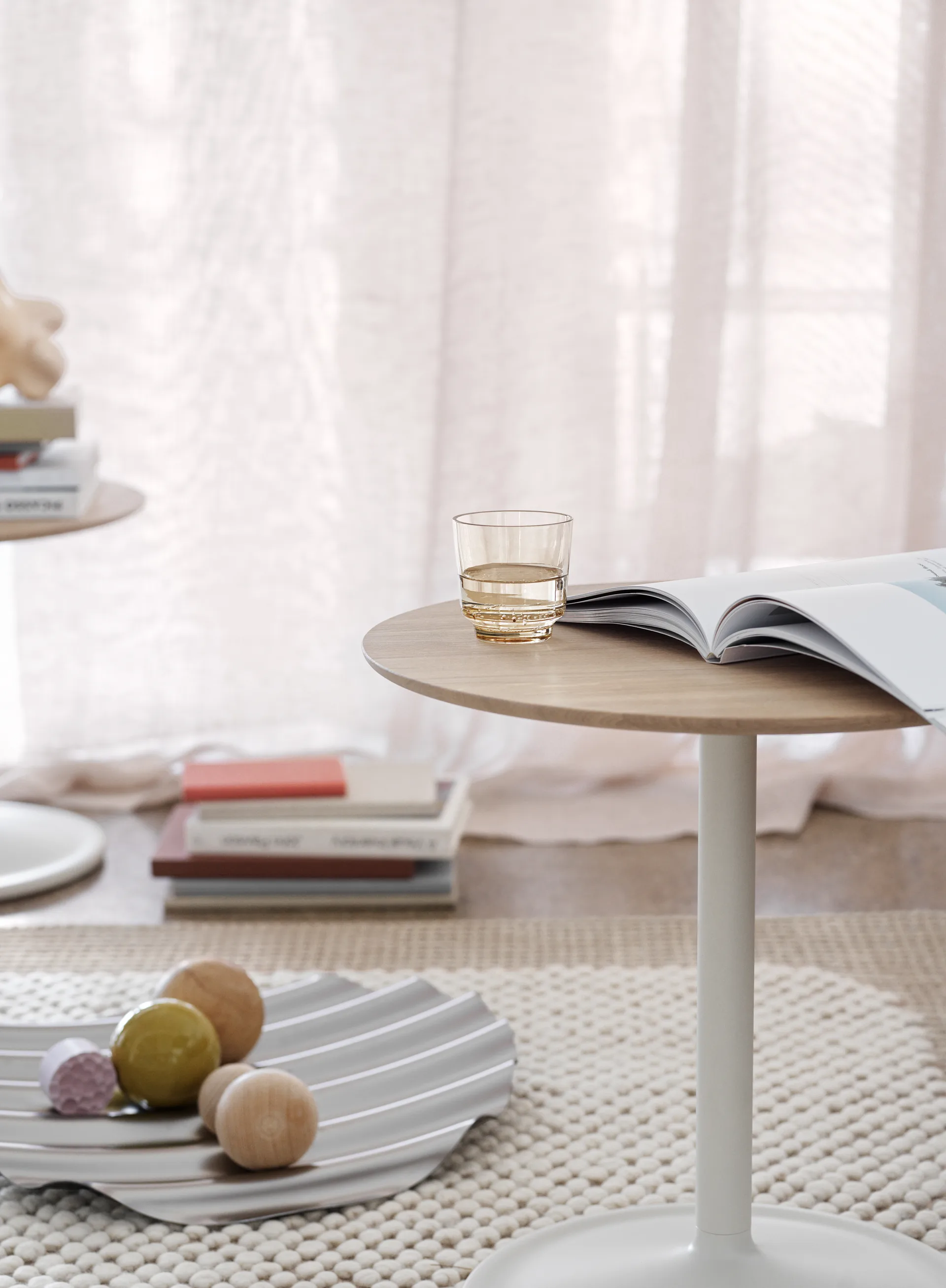 Wave bricka Ø50 cm, Rostfritt stål Muuto