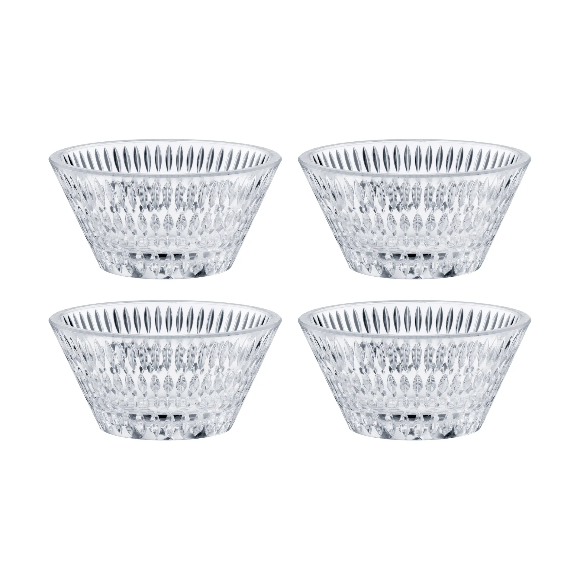 Ethno skål Ø11 cm 4-pack, Clear Nachtmann