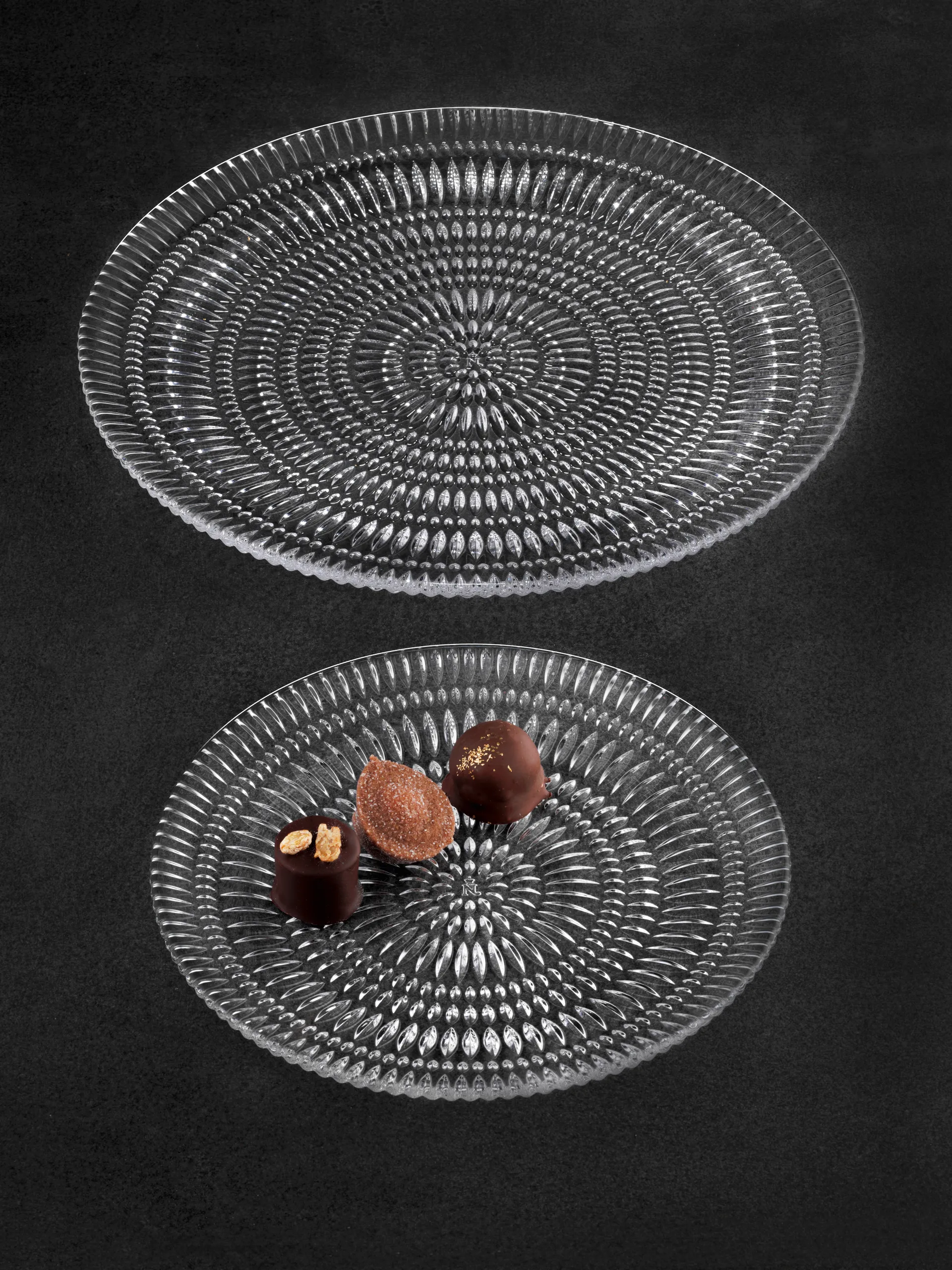 Ethno tallrik, 2-pack, kristallglas, Ø32 cm Nachtmann