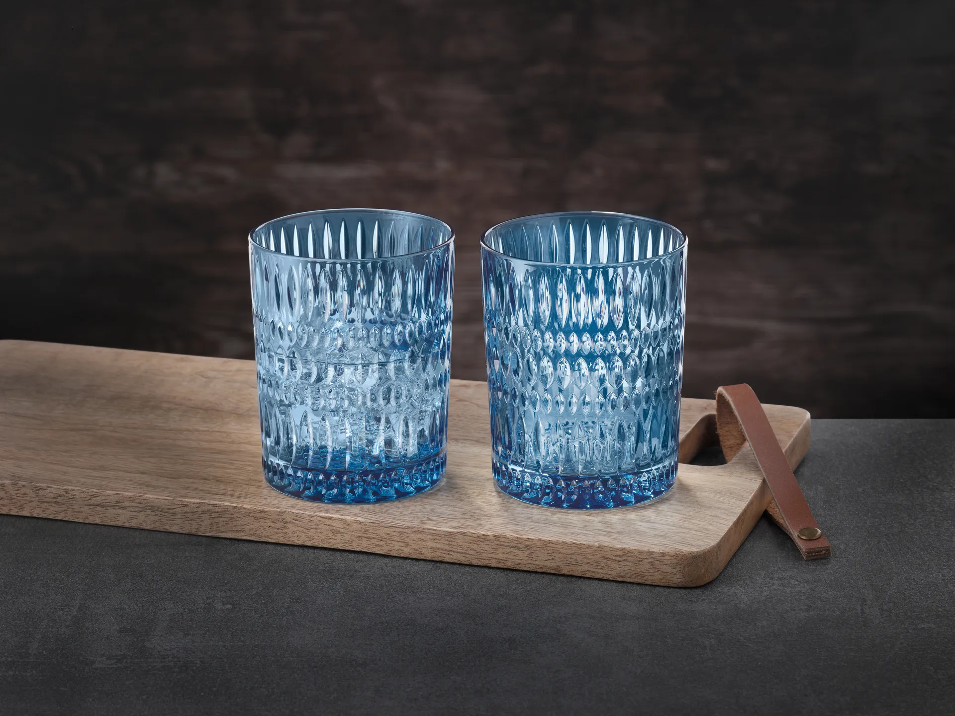 Ethno Tumblerglas 30,4 cl 2-pack, Vintage blue Nachtmann