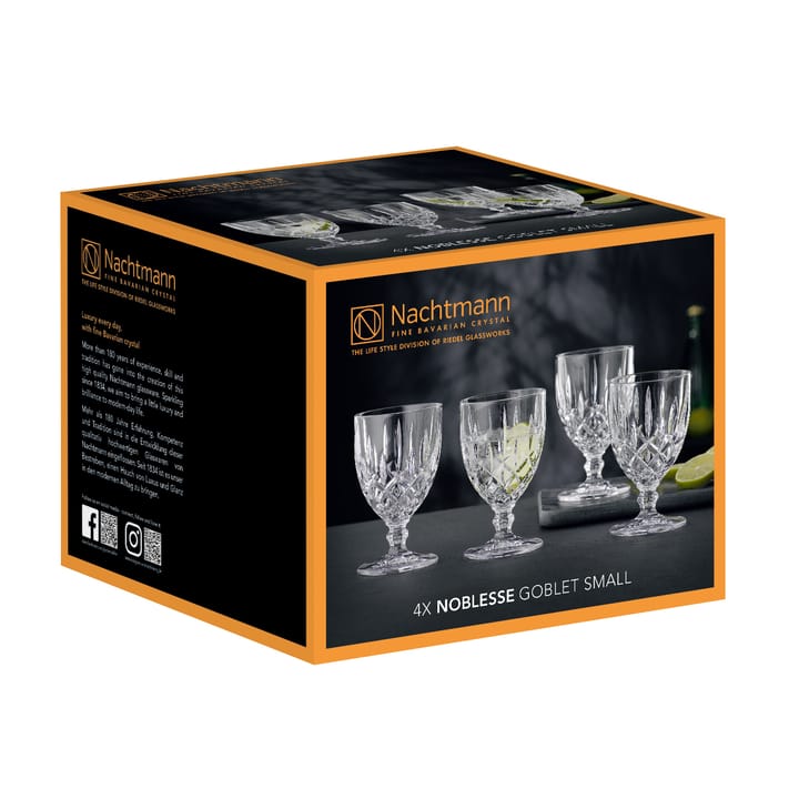 Noblesse glas på fot 23 cl 4-pack, Klar Nachtmann