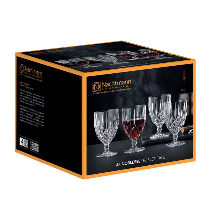 Noblesse glas på fot 4-pack, Klar Nachtmann