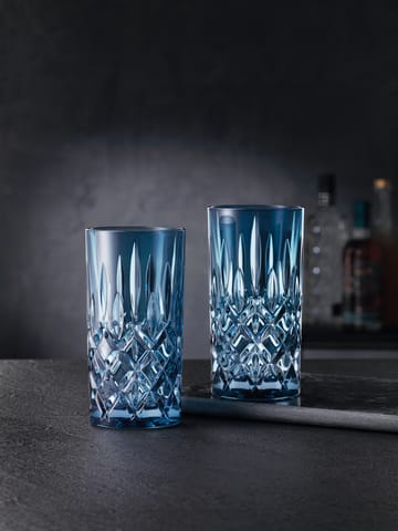 Noblesse Longdrink glas 39,5 cl 2-pack - Vintage blue - Nachtmann