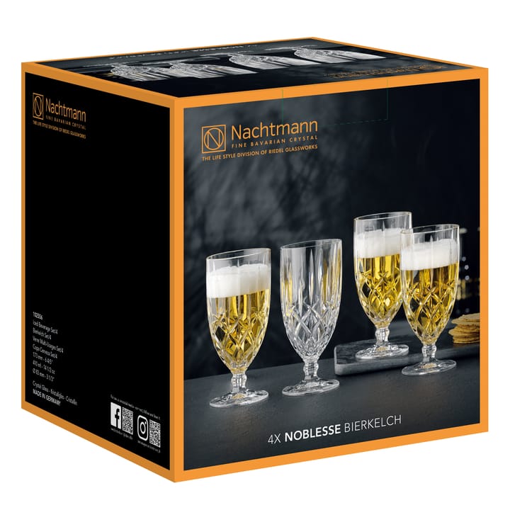 Noblesse ölglas 42,5 cl 4-pack, Klar Nachtmann