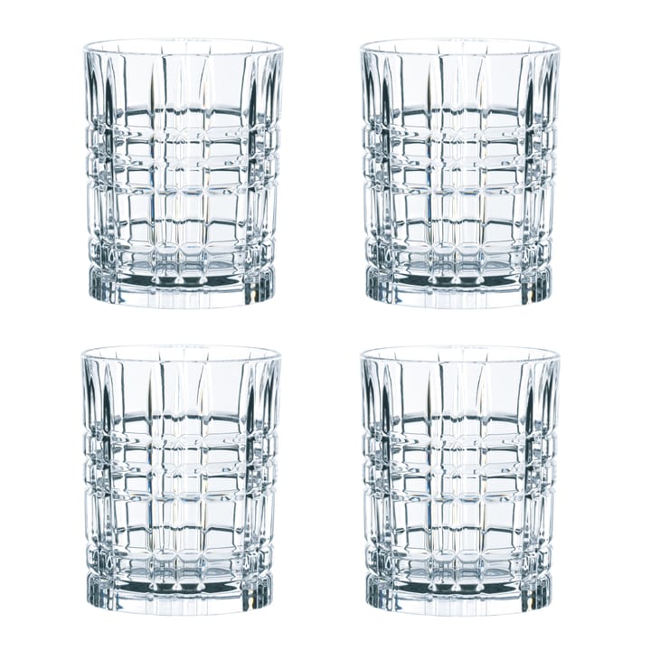 Square whiskyglas 34 cl 4-pack, 34 cl Nachtmann