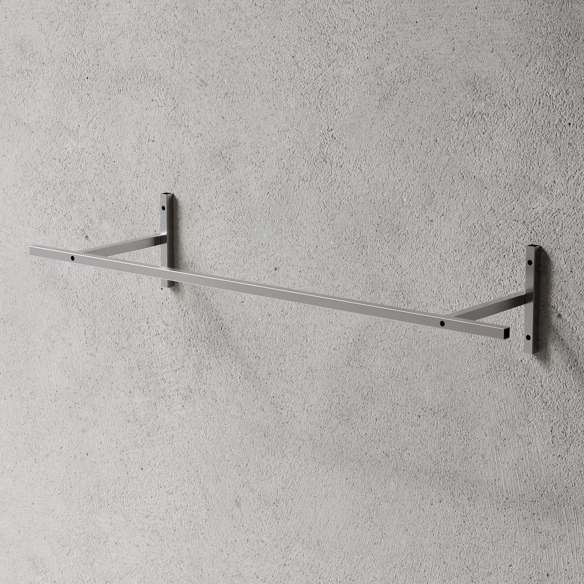 Nichba garderobshängare, Brushed stainless steel Nichba