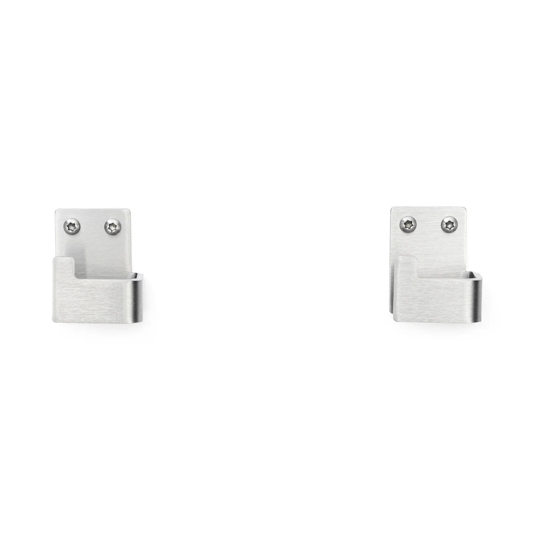 Nichba handdukskrok, Brushed stainless steel, 2-pack Nichba