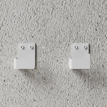 Nichba handdukskrok - White, 2-pack - Nichba