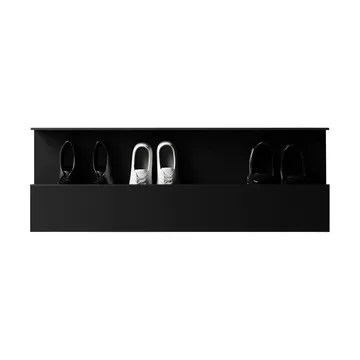 Nichba skohylla - Black, 100 cm - Nichba