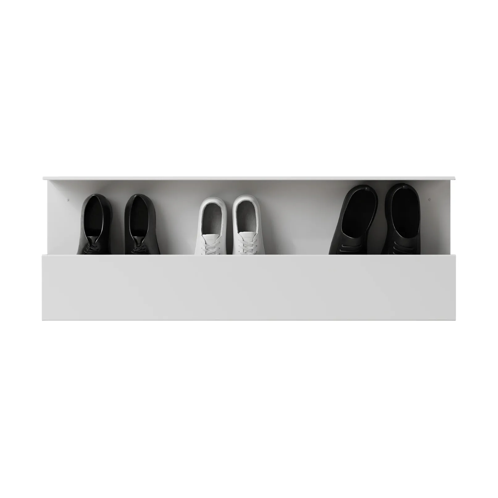 Nichba skohylla, White, 100 cm Nichba