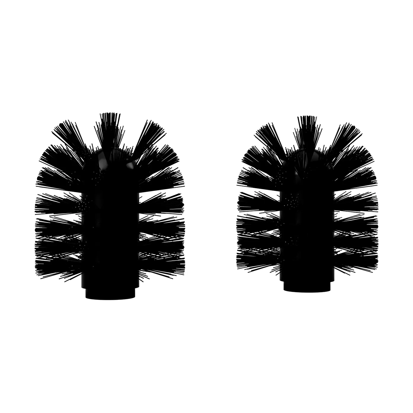Nichba Nichba toalettborsthuvud Black, 2-pack
