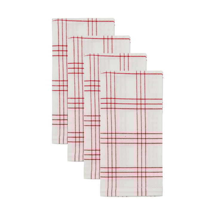 Chef bomullsservett 4-pack - Röd - Nicolas Vahé