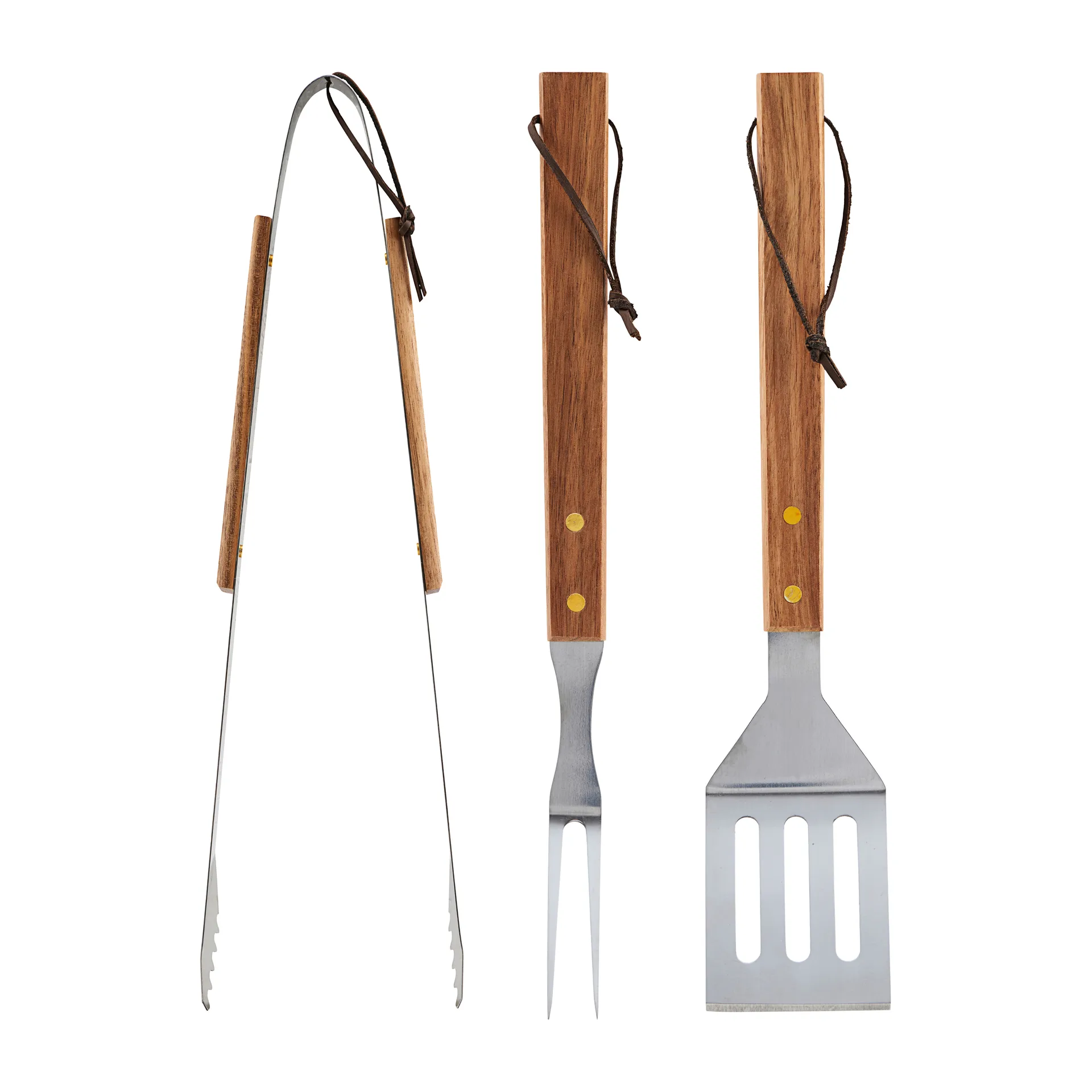 Nicolas Vahé BBQ grill set 3 delar, Rostfritt stål-akacia Nicolas Vahé