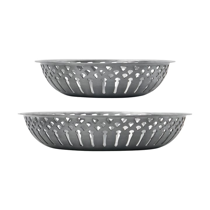 Nicolas Vahé brödkorg 2 delar - Antik silverfinish - Nicolas Vahé