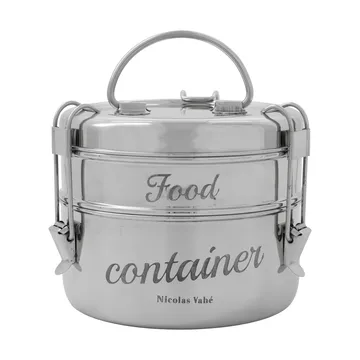 Nicolas Vahé matlåda 2 delar - Silver finish, Ø18 cm - Nicolas Vahé