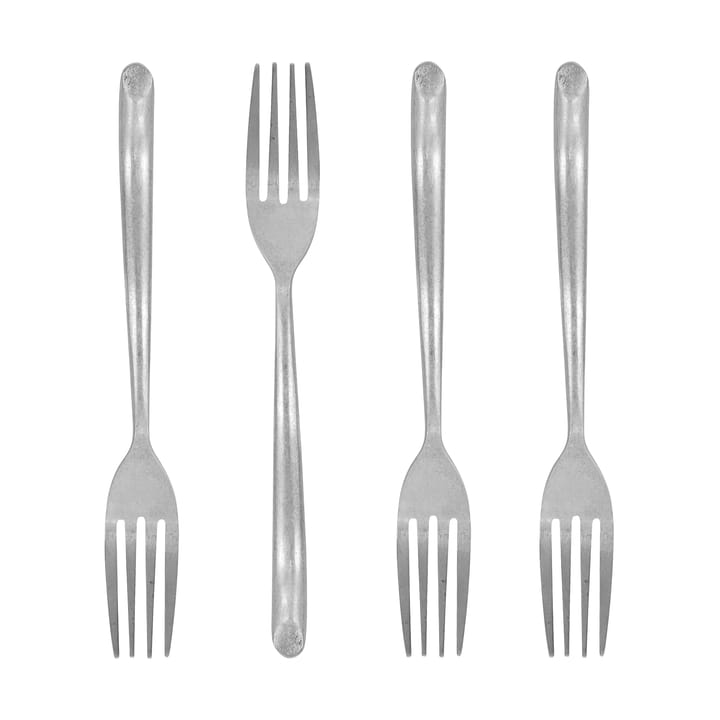 Nicolas Vahé tårtgaffel 4-pack - Antik silverfinish - Nicolas Vahé