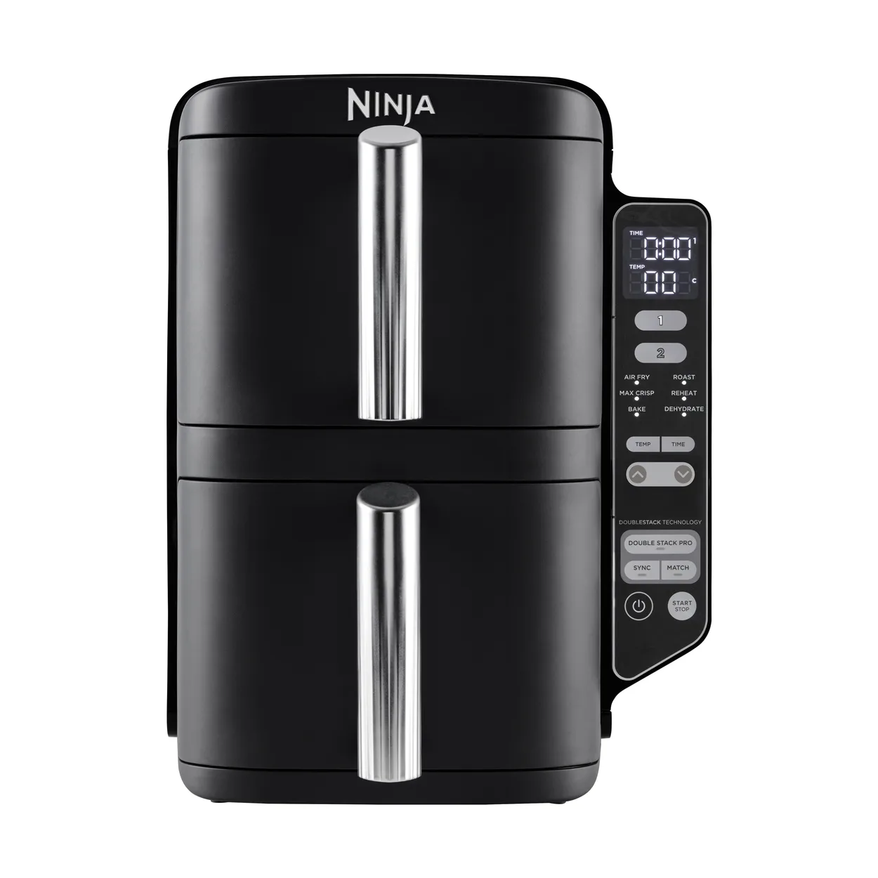 ninja ninja air fryer sl300eu double stack 2 lådor 7,6 l svart