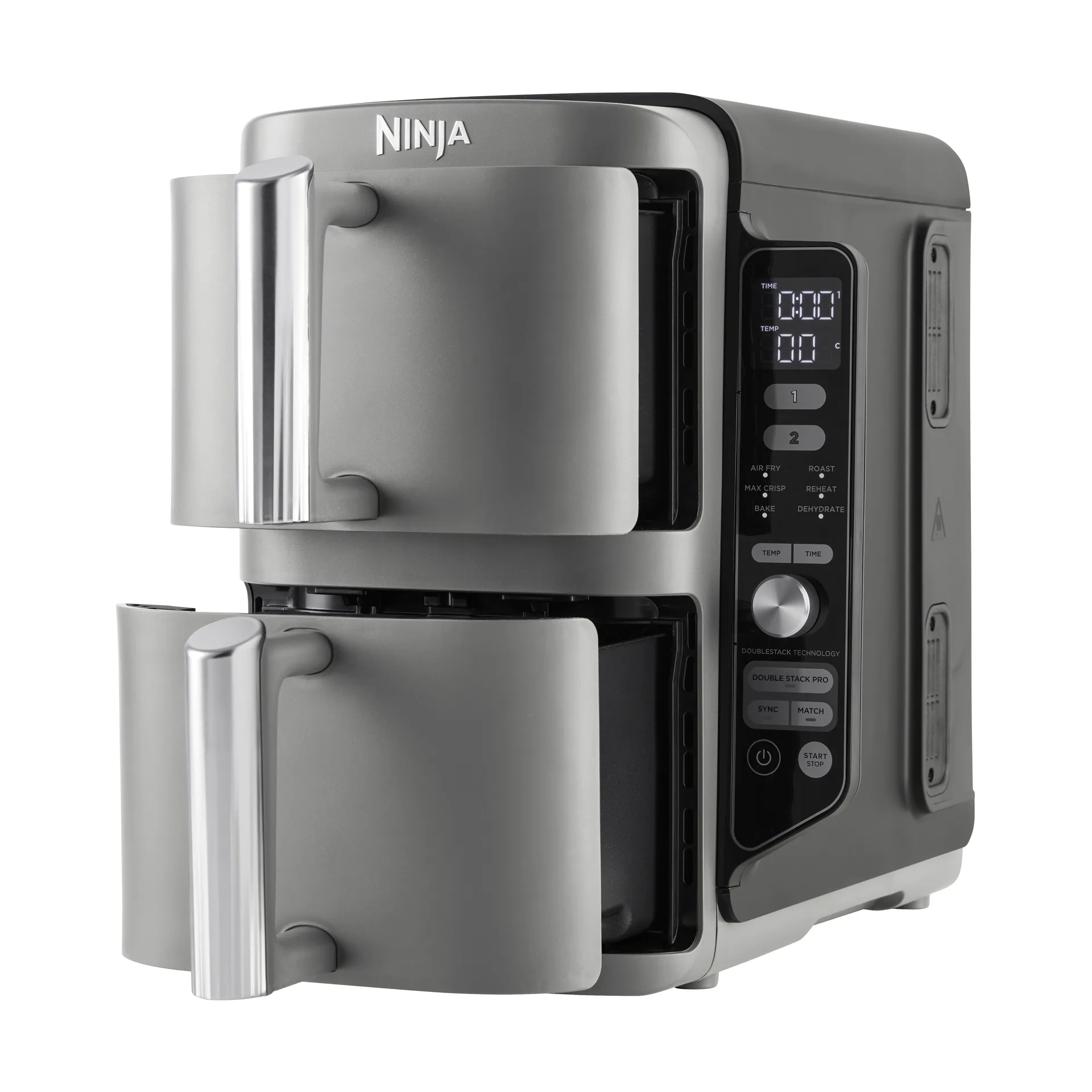 Ninja Air Fryer SL400EU double stack XL 2 lådor 9,5 L, Svart Ninja