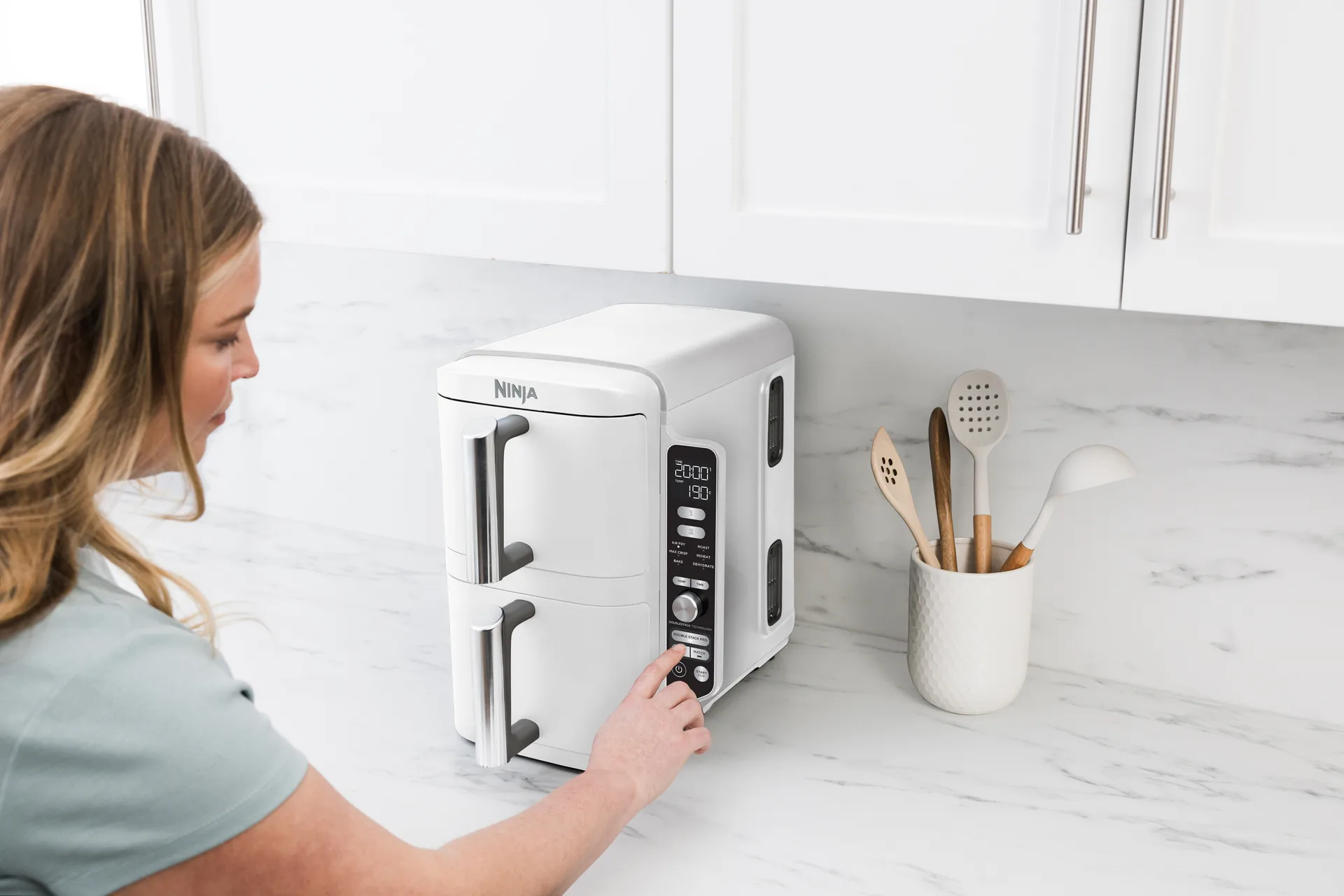 Ninja Air Fryer SL400EU double stack XL 2 lådor 9,5 L, Svart Ninja