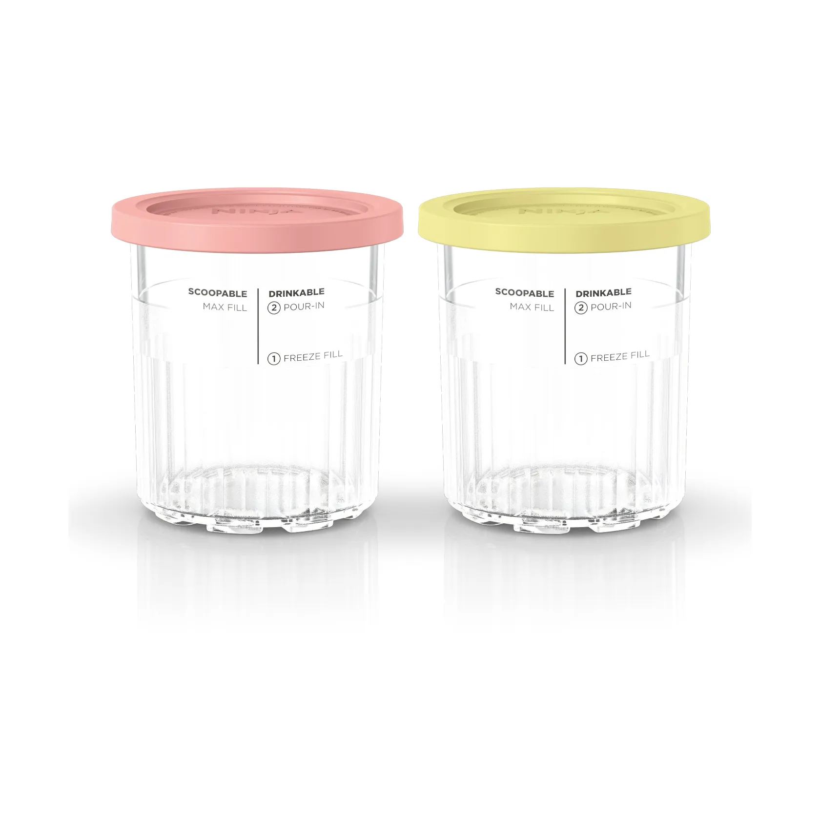 Ninja CREAMi 2 extra koppar 709 ml för NC501EU, Rosa/gul Ninja