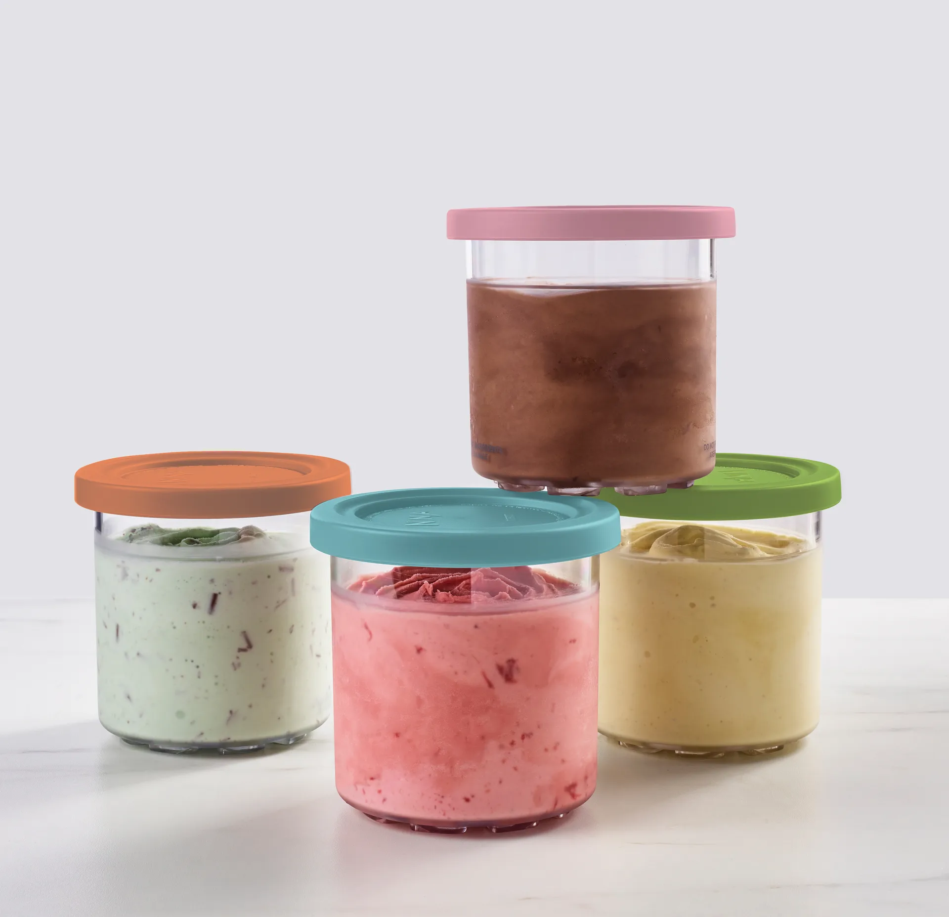 Ninja CREAMi 4 extra koppar 470 ml för NC300EU, Blå/rosa/grön/brun Ninja