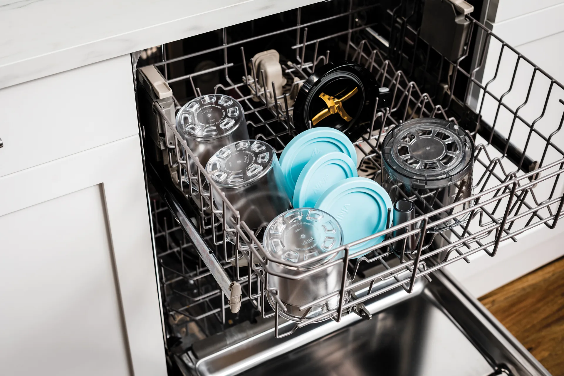 Ninja CREAMi behållare med lock 4-pack 470 ml NC300-serien (NC300/NC301/NC302), Blå/rosa/grön/brun Ninja