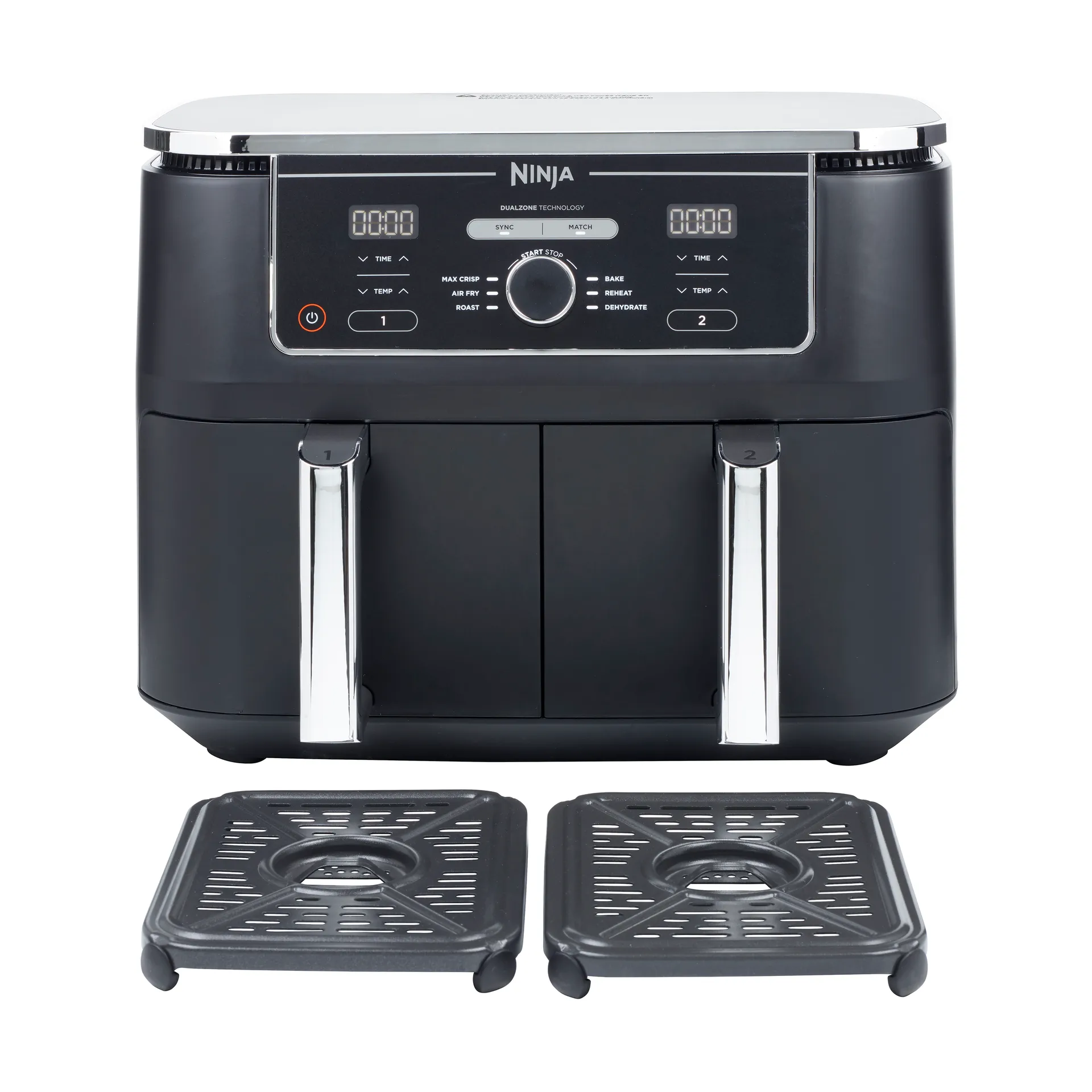 Ninja Foodi AF400 Air Fryer Max Dual Zone 9,5 L, Svart Ninja