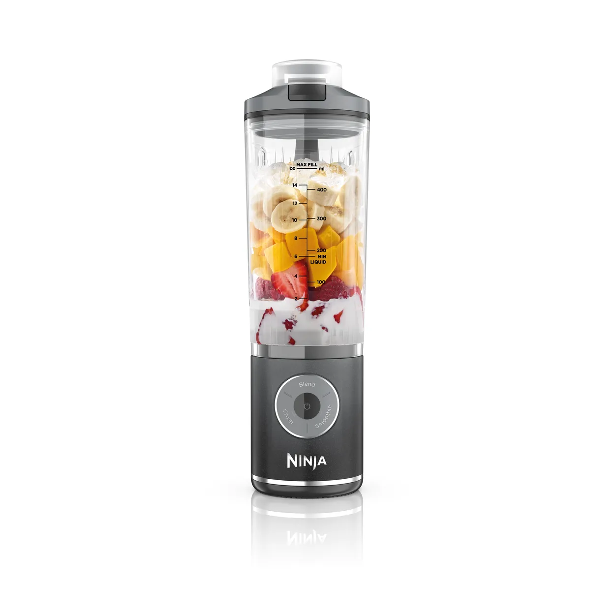 ninja ninja portabel blender blast max cool grey