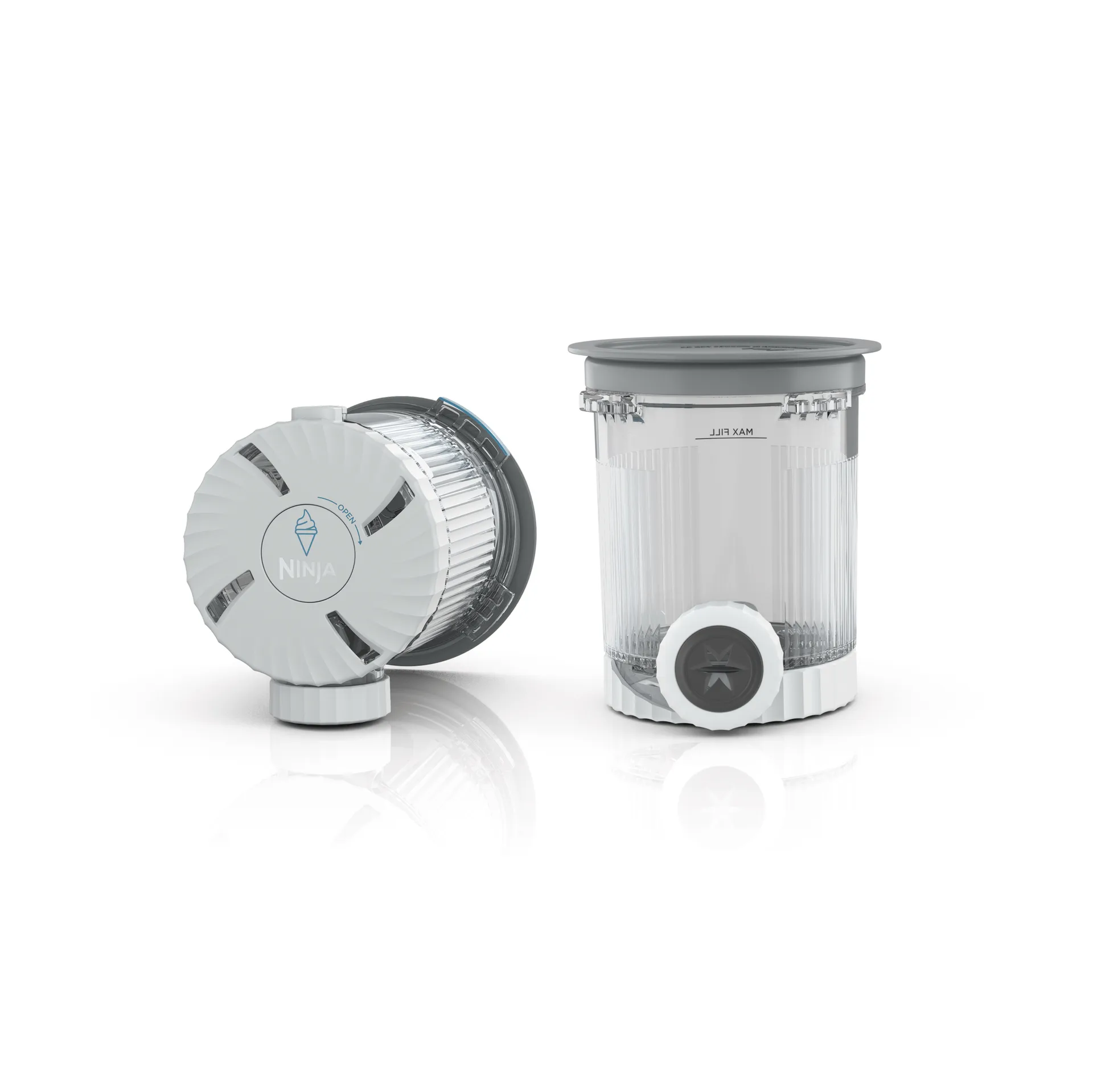 Ninja Tubes behållare 2-pack 480 ml till NC701EU, Grey Ninja